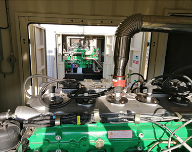 9999js金沙老品牌250KW/400V陆用发电机应用于中石化项目