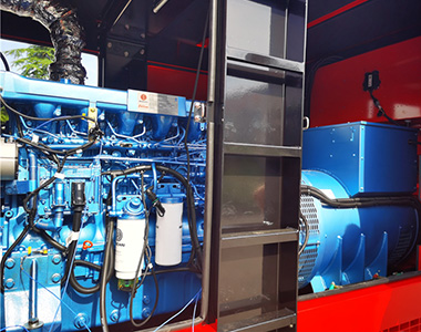 9999js金沙老品牌400KW/400V发电机应用于国内某租赁项目